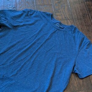 J CREW I NWOT Heather Blue Broken-In Short Sleeve Crew Neck T-Shirt Tee Top, L